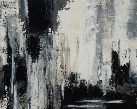 black white painting abstract